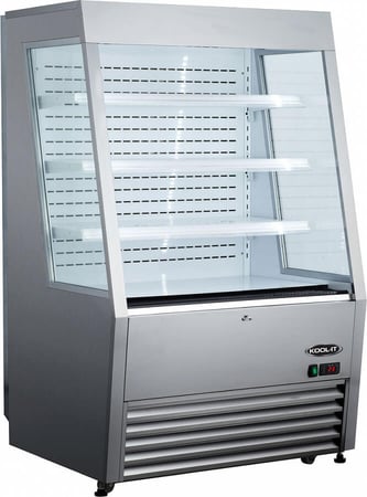 Kool-it KOM-36SS 36" Refrigerated Open Air Grab and Go Display Case Merchandiser 