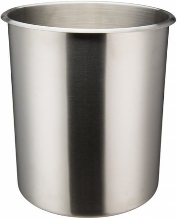 NSF Winco BAMN-12C 10-Inch Dia 12-Quart Stainless Steel Bain Marie Pot Cover 